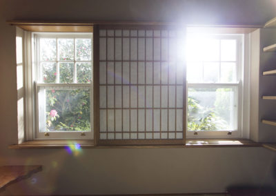 Opened Shoji screen made for Japanese style room renovation