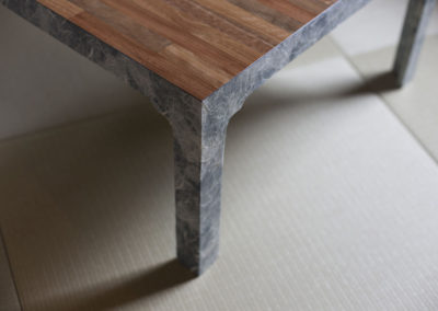 Detail of a table made for Japanese style room renovation